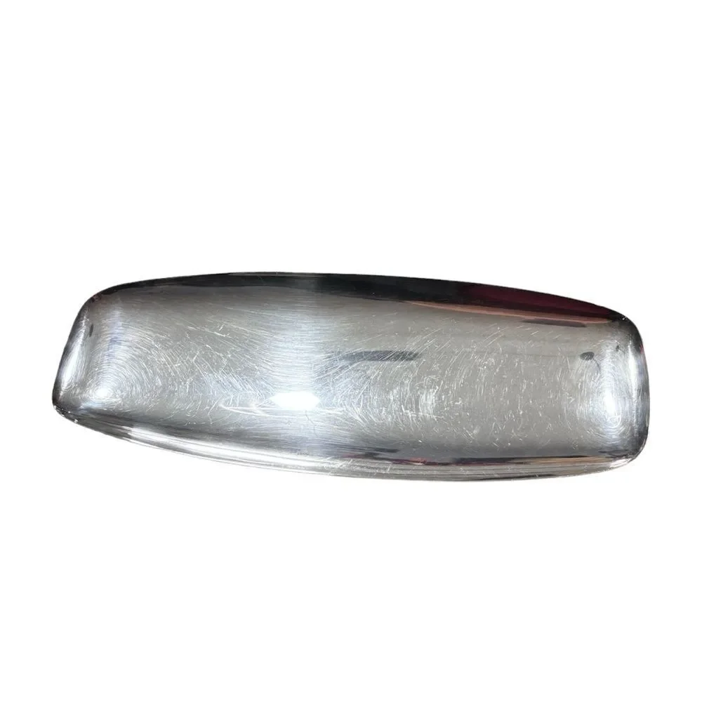 F.B. Rogers Silver Co. Genuine Silver Raised Jewelry Dish Nut Bowl Rounded Edges